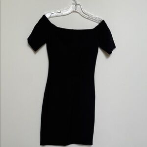 H&M Black Off-Shoulder Above Knee Dress
